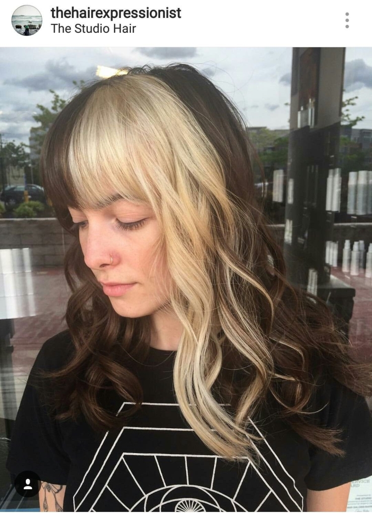 Осветленная челка