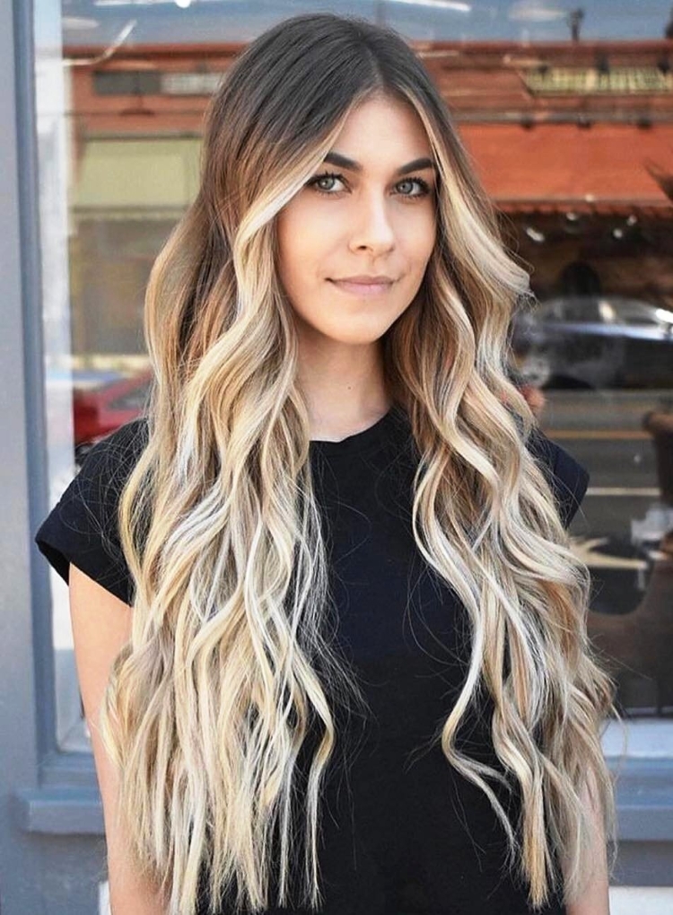 Контуринг балаяж блонд