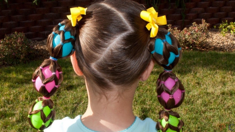Веселые прически для девочек
