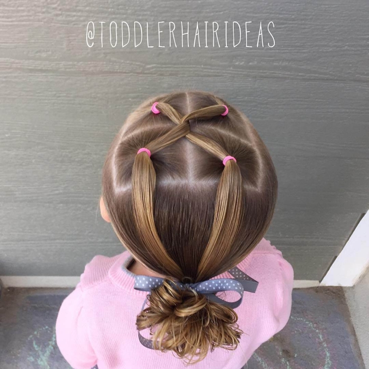 Детские причёски в садик простые