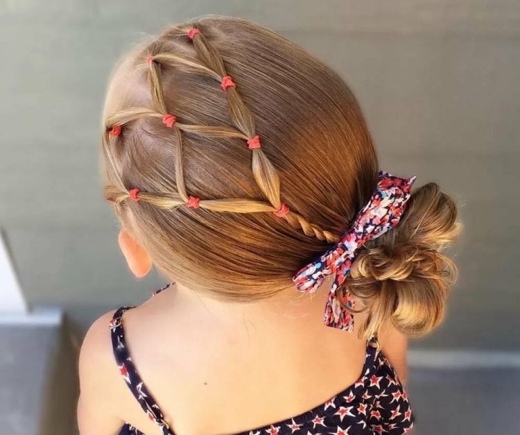 Причёски для девочек с резинками