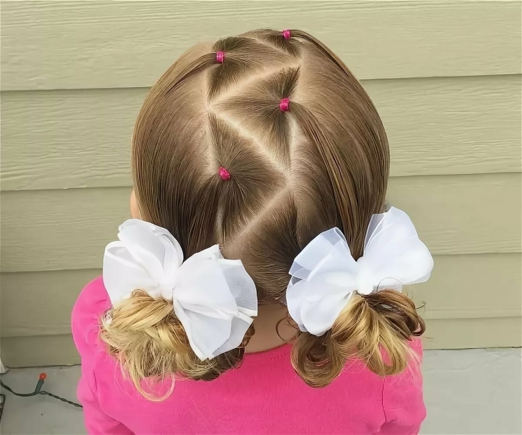 Причёски детям в садик на каждый день