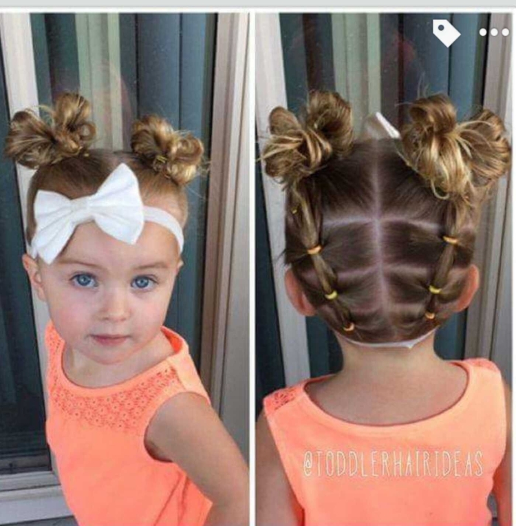 Причёски в садик на короткие волосы