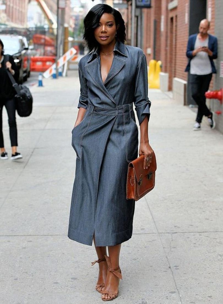 Уличная мода платья в цветочек