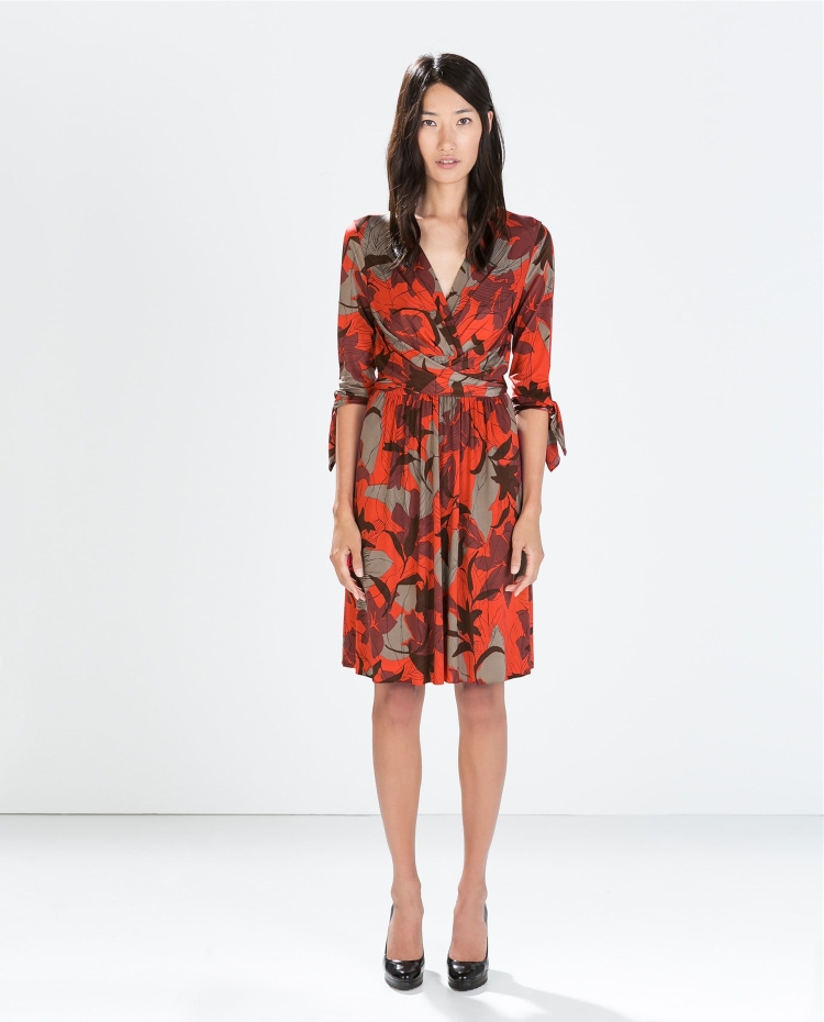 Zara voluminous Satin Effect Dress