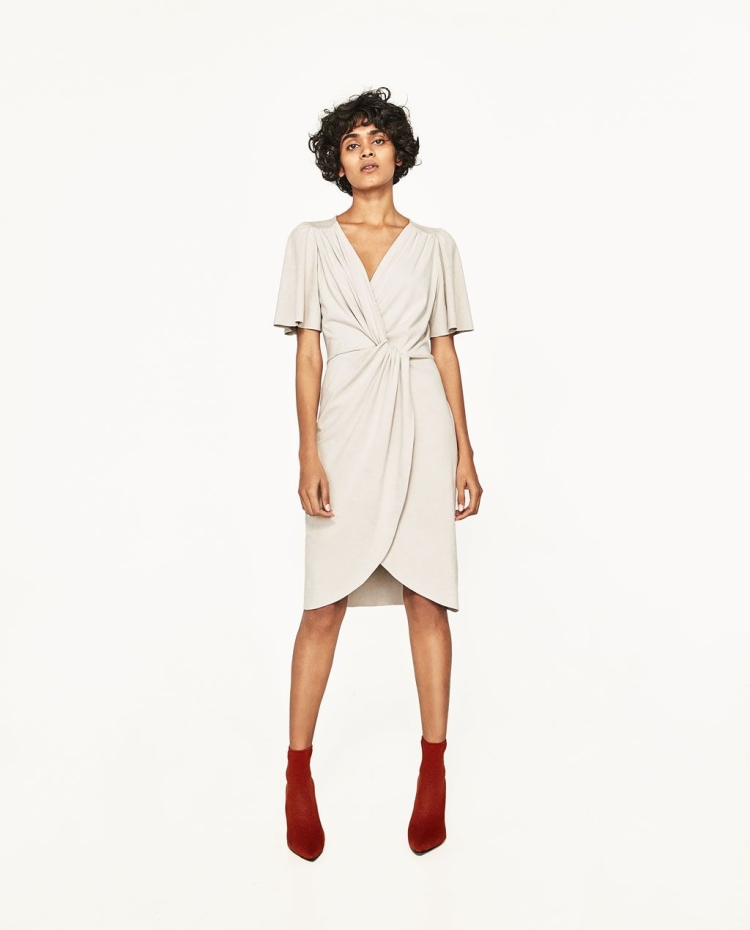 Платье Zara сатин