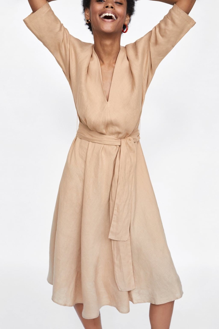 Платье-рубашка с поясом