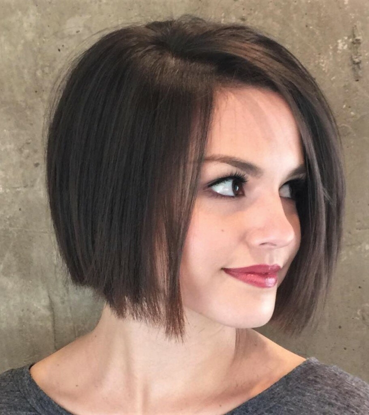 Каре на короткие волосы без челки