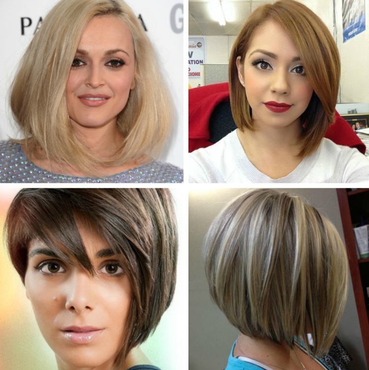 Стрижка каре-Боб с челкой на круглое лицо