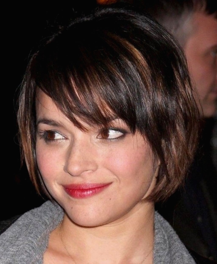 Стрижки для круглого лица и короткой шеи