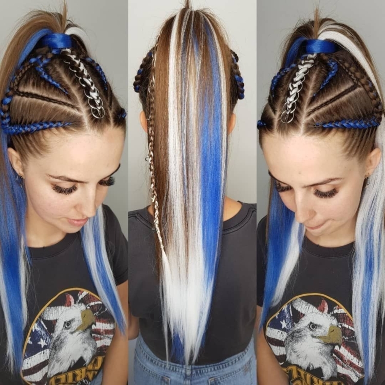 Брейды водопад с канекалоном