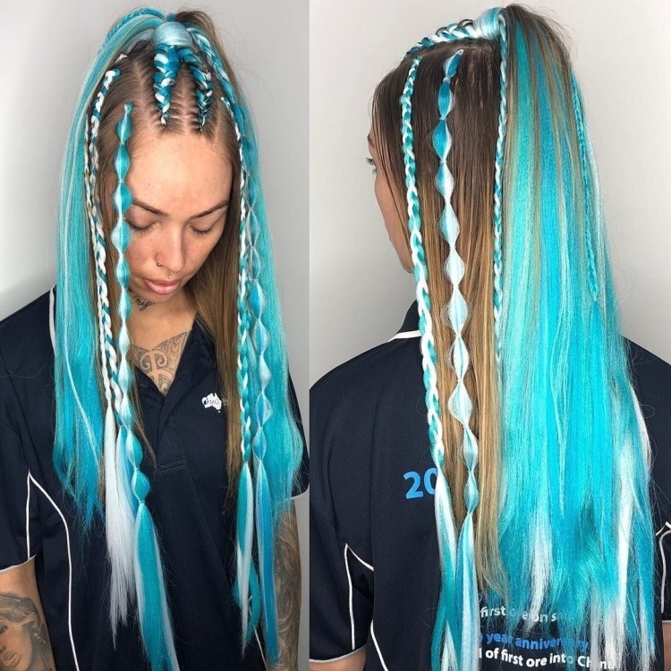 Брейды в хвост с канекалоном