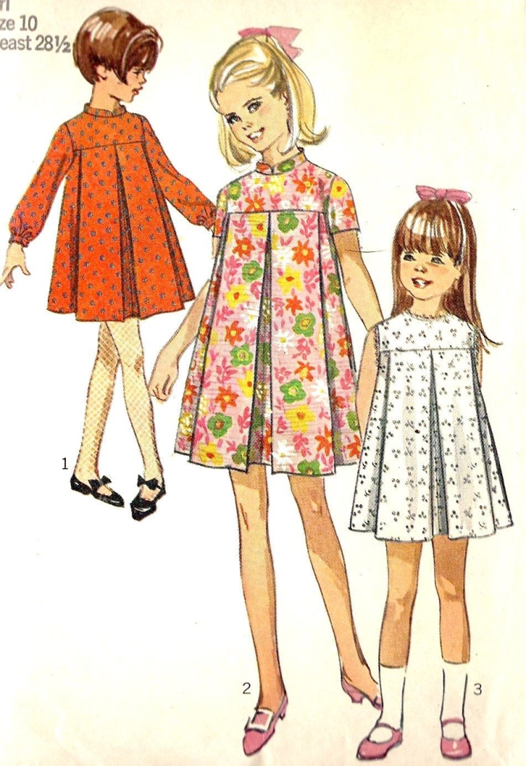 Детские платья 60-х годов