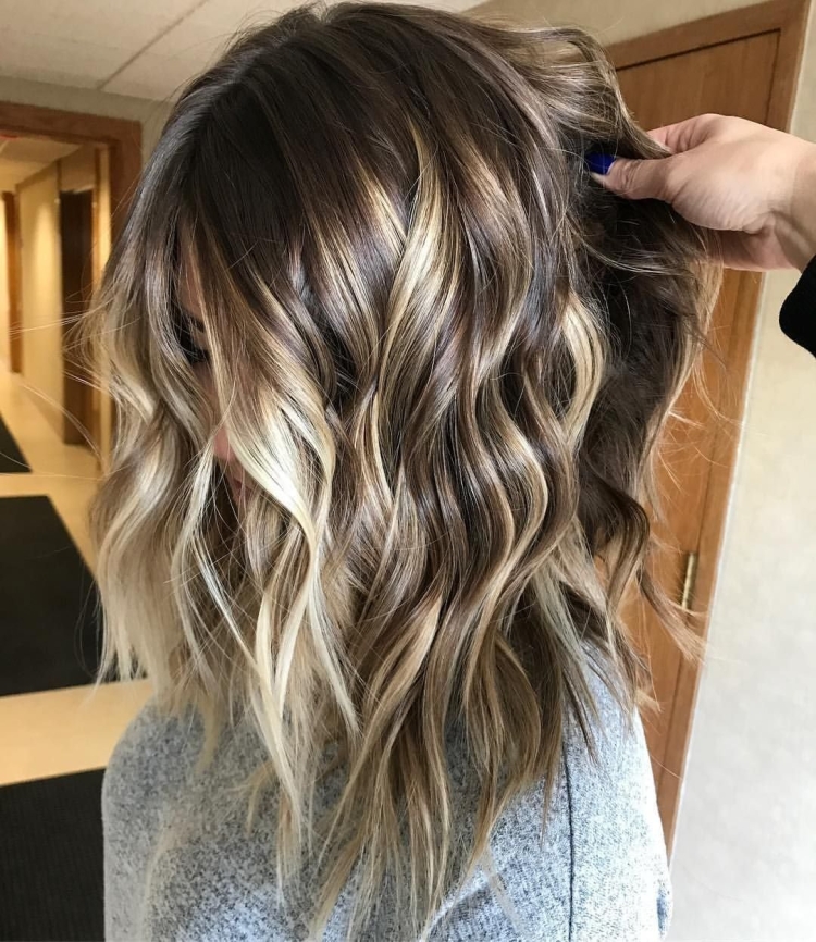 Окрашивание балаяж на средние волосы