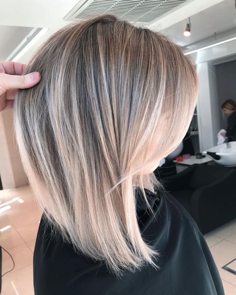 Балаяж на светлое каре