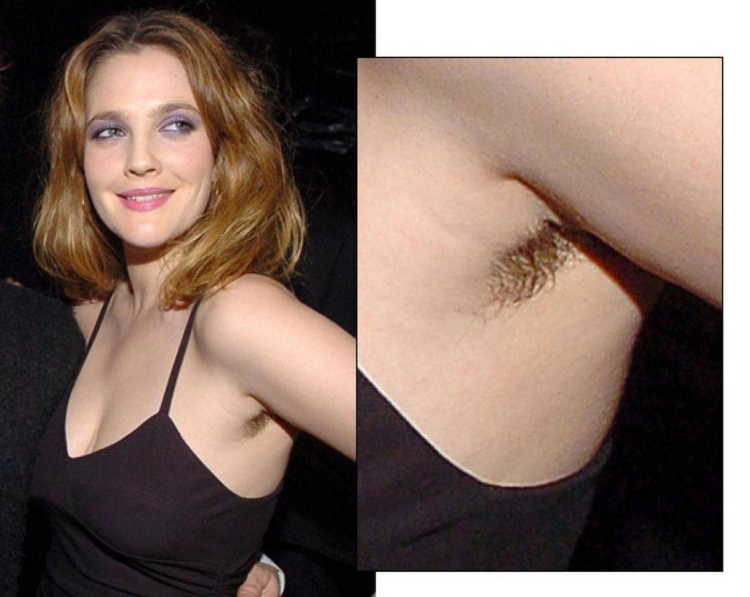 Дрю Бэрримор подмышки