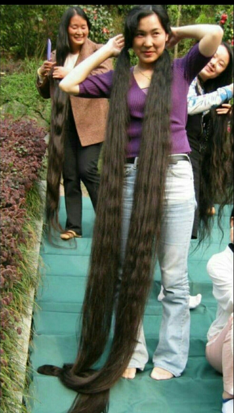 Длинные волосы у девушек до пола