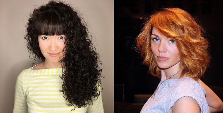 Стрижка на пористые волнистые волосы