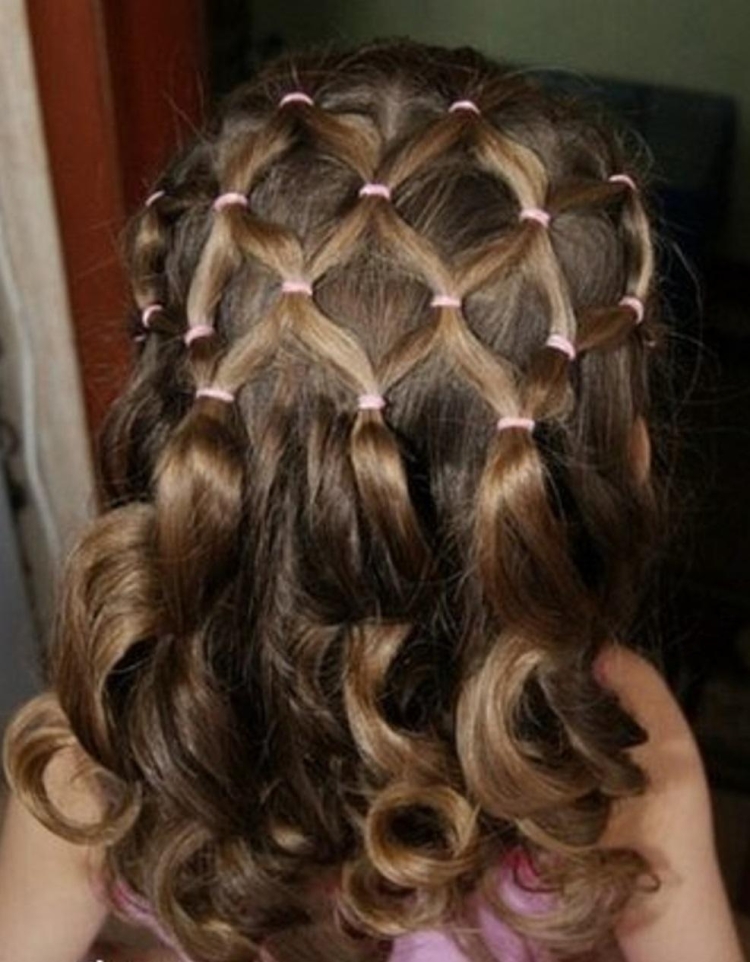 Прическа сеточка из волос