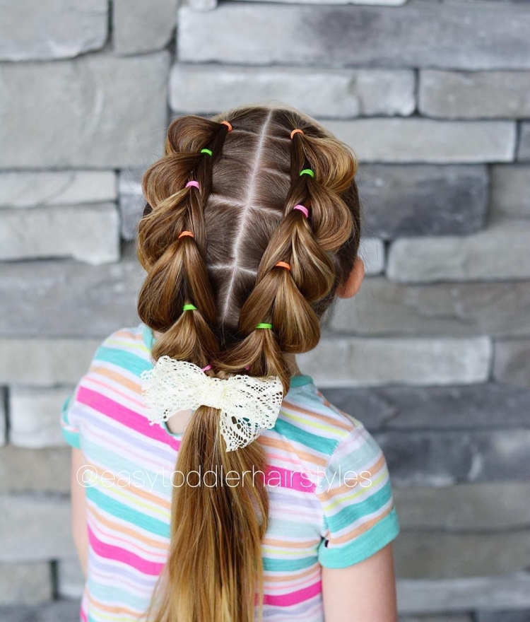 Прическа Крокодильчик для девочки