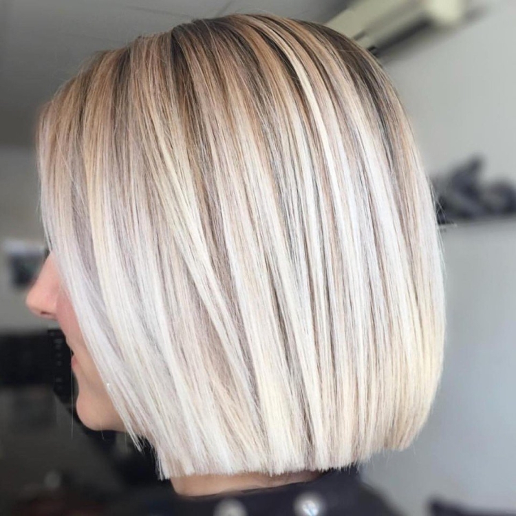 Окрашивание блонд на короткие волосы