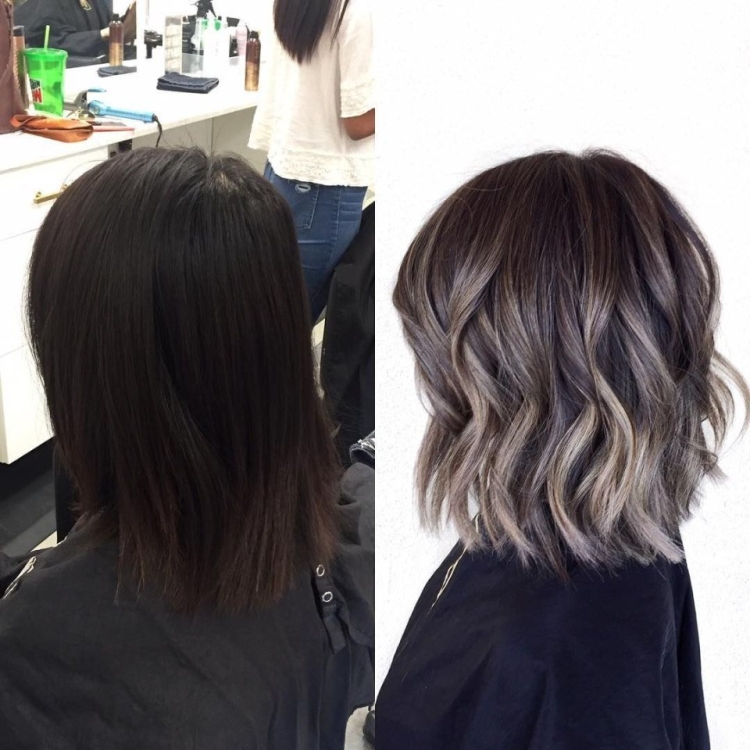 AIRTOUCH на темные короткие волосы