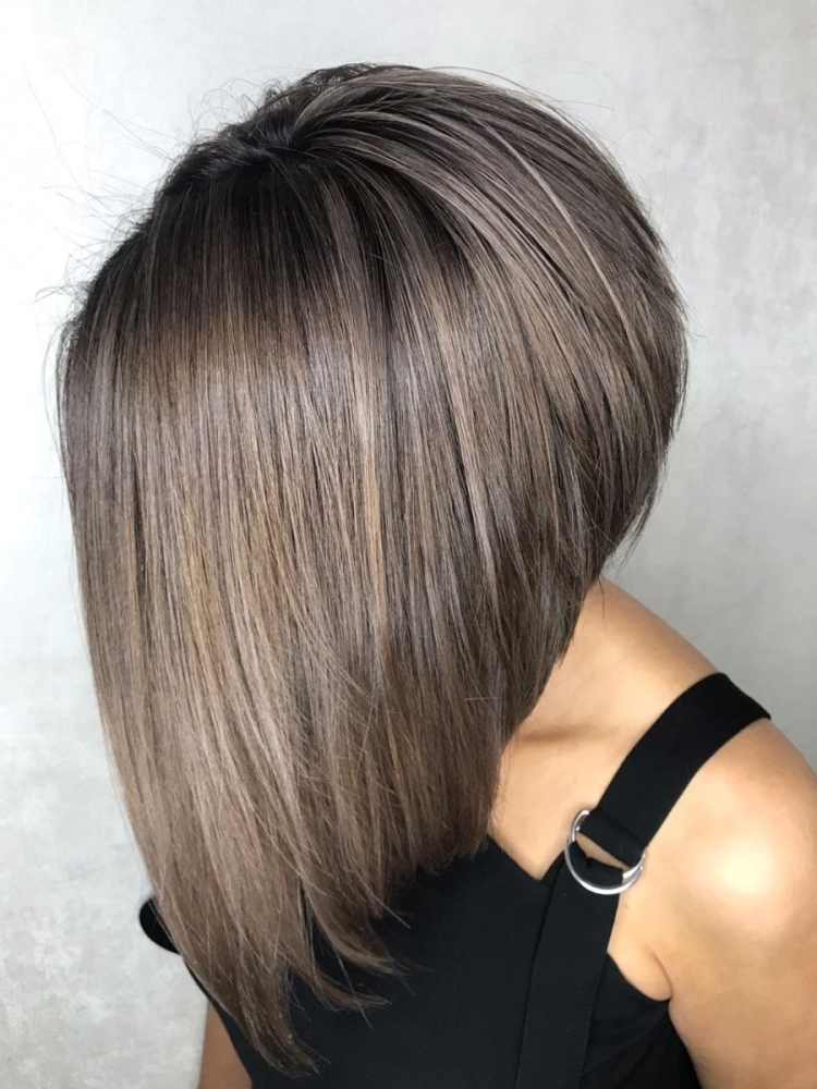 Темно русый цвет каре