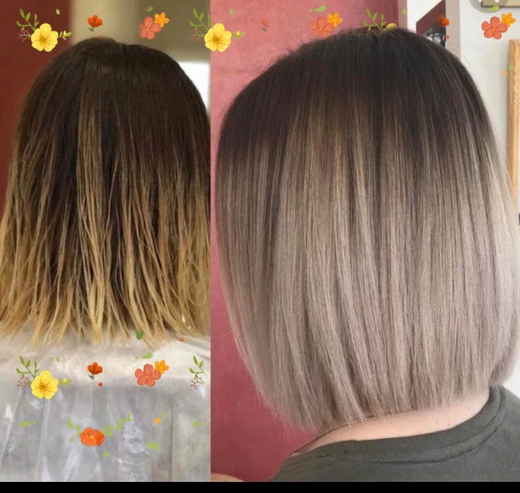 Балаяж колорирование + тонирование