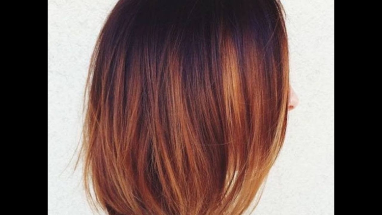 Балаяж медный Боб каре