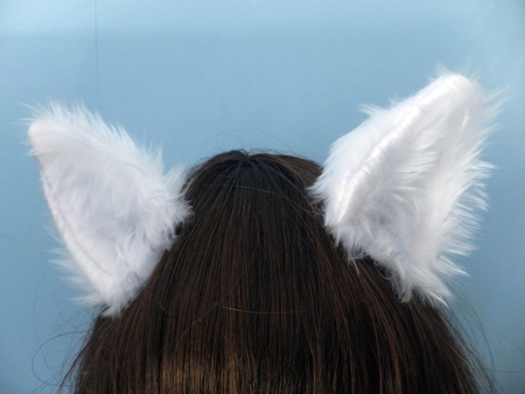 Ушки для косплея мохнатые