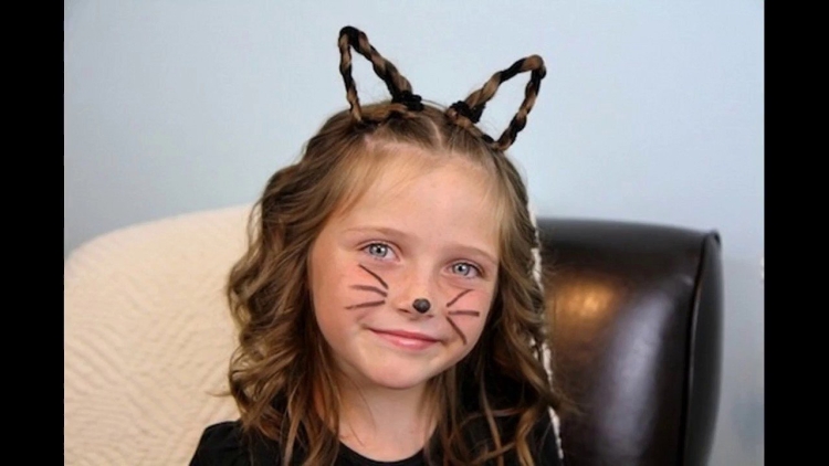 Рожки из косичек для девочек