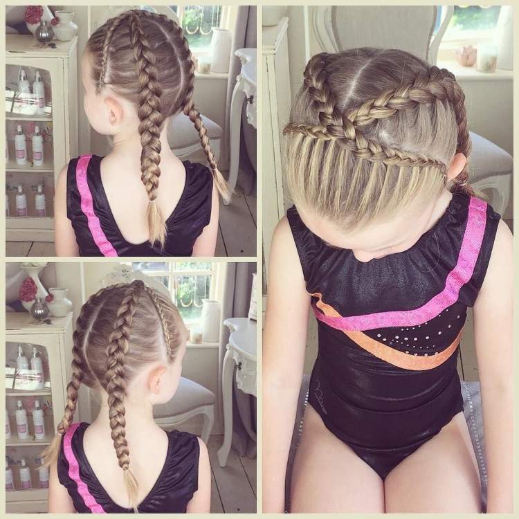 Спортивные прически для девочек