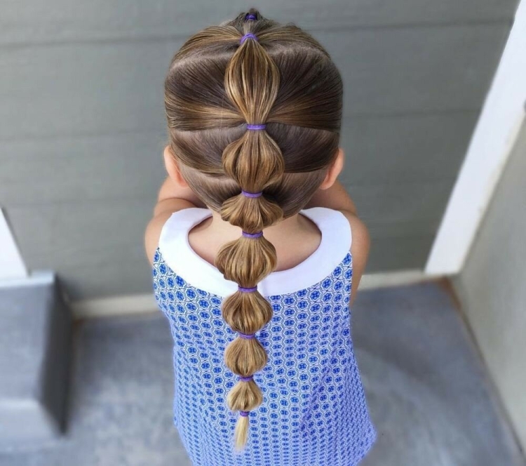 Причёски с резиночками для девочек