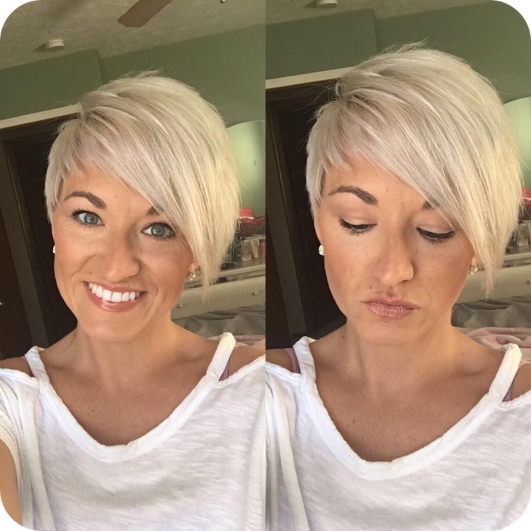 Жемчужный блонд Пикси