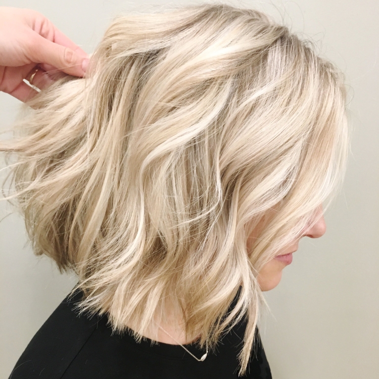 Окрашивание для блондинок на короткие волосы