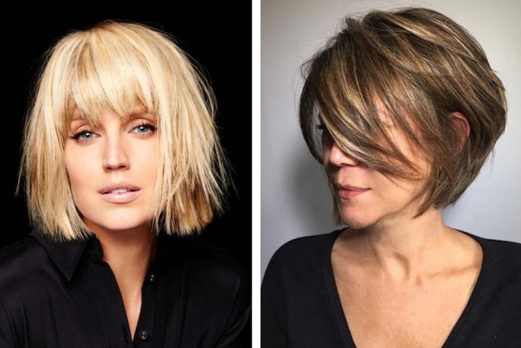 Стрижки женские градуированный Боб на средние волосы