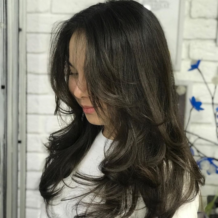 Каскад 6а длинные волосы