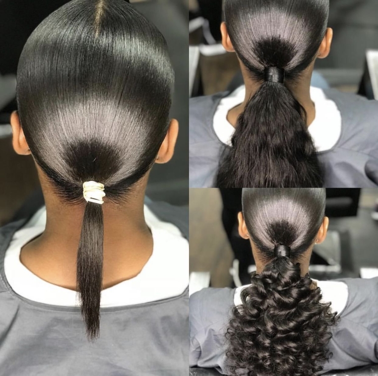 Прическа из хвостов