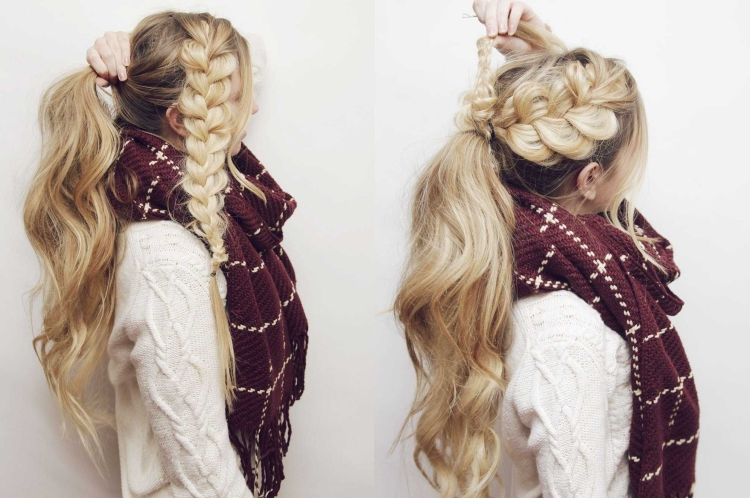 Хвост с косичками