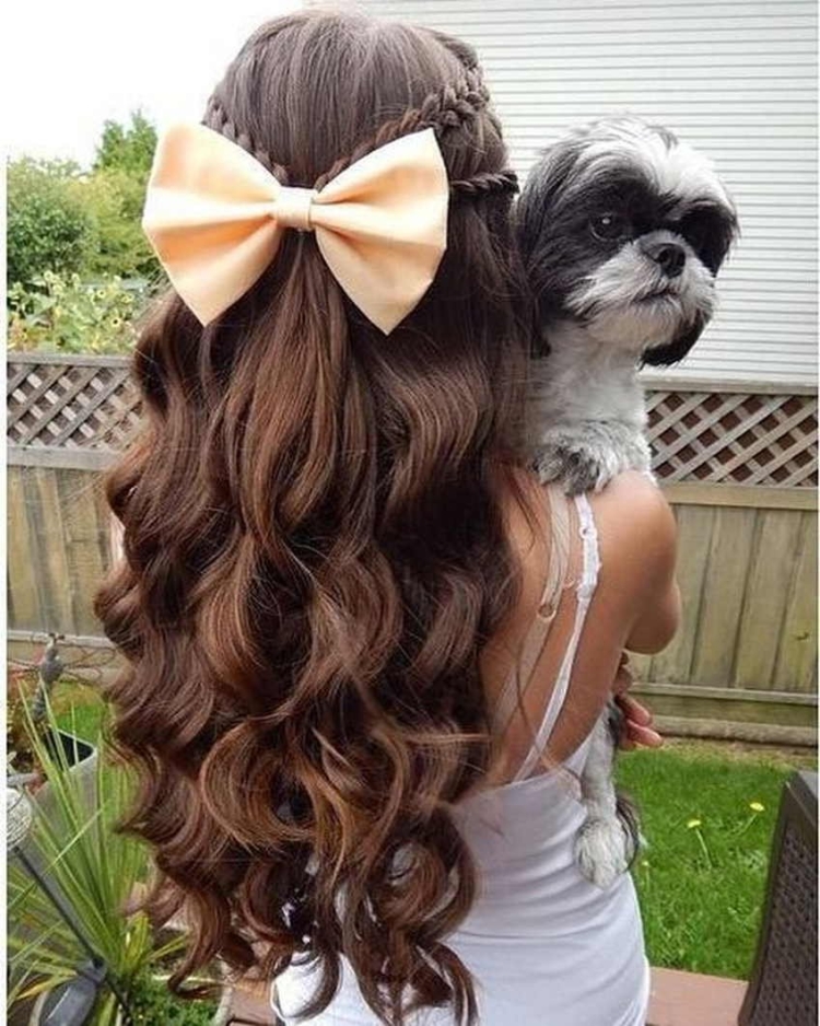 Прическа мальвинка на длинные волосы для девочек