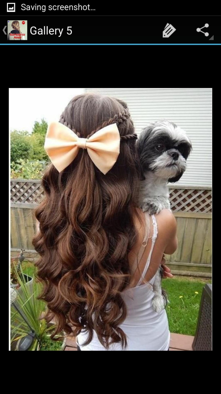 Локоны с бантом заколкой