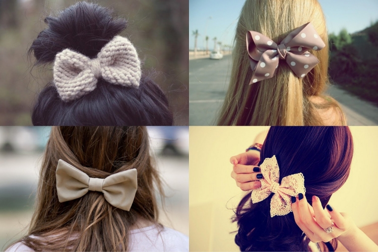Заколка бант для волос в образе