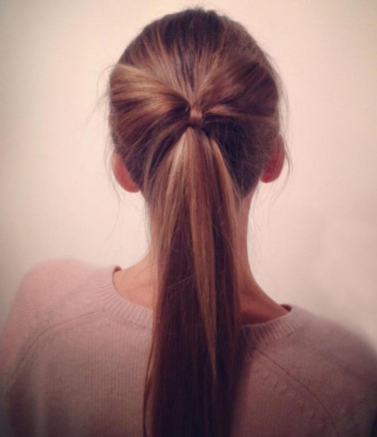 Прически с бантом сзади