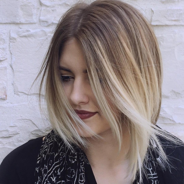 Окрашивание шатуш на русые каре