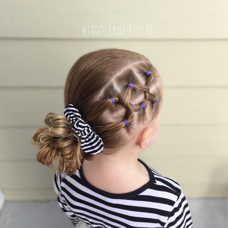 Детские косички на короткие волосы для самых маленьких