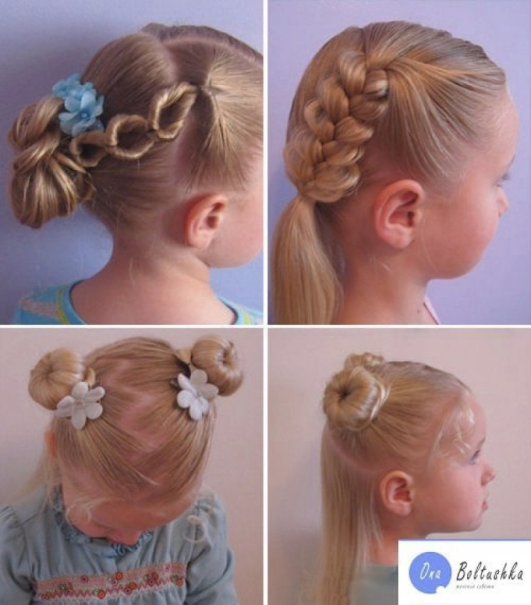 Детские прически в детский сад пошагово
