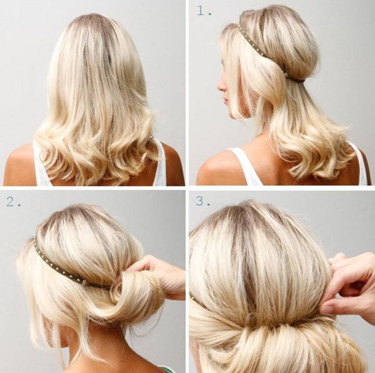 Пучок на короткие волосы своими