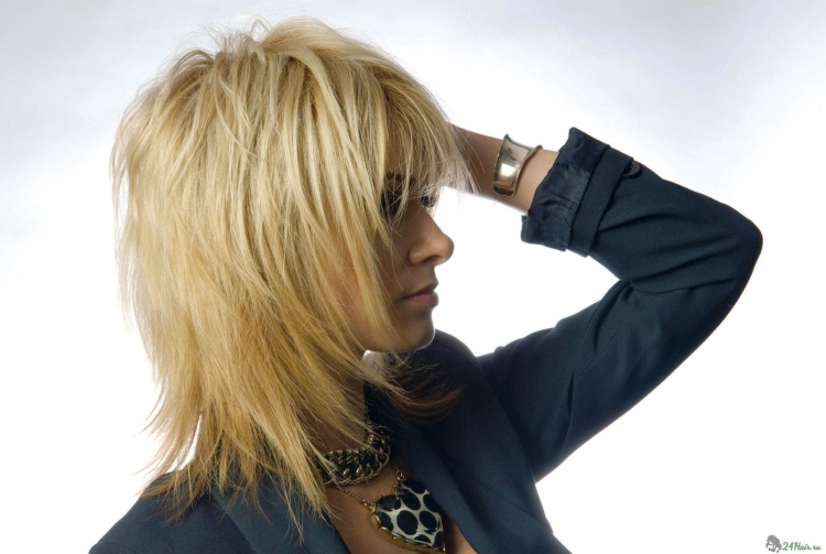 Стрижка Гаврош рваный Каскад