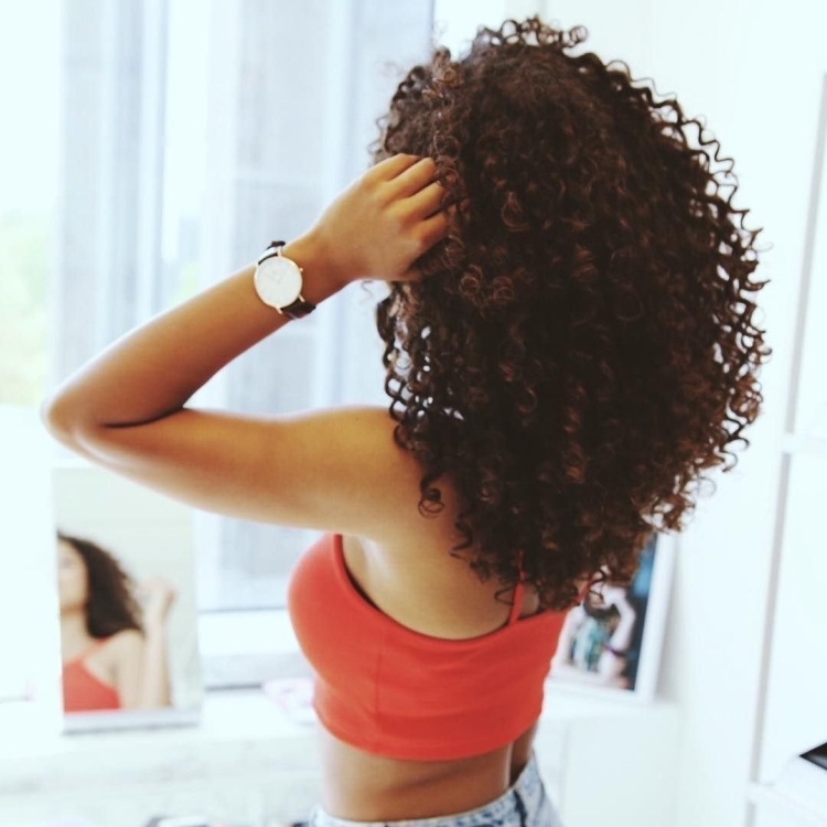 Афро кудри со спины