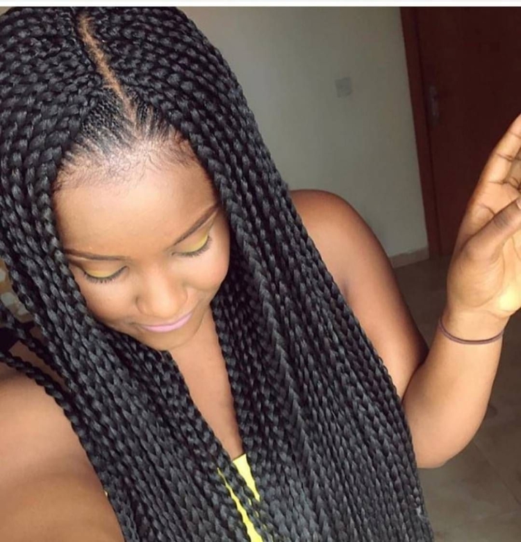 Африканские косички для девочек черно белые